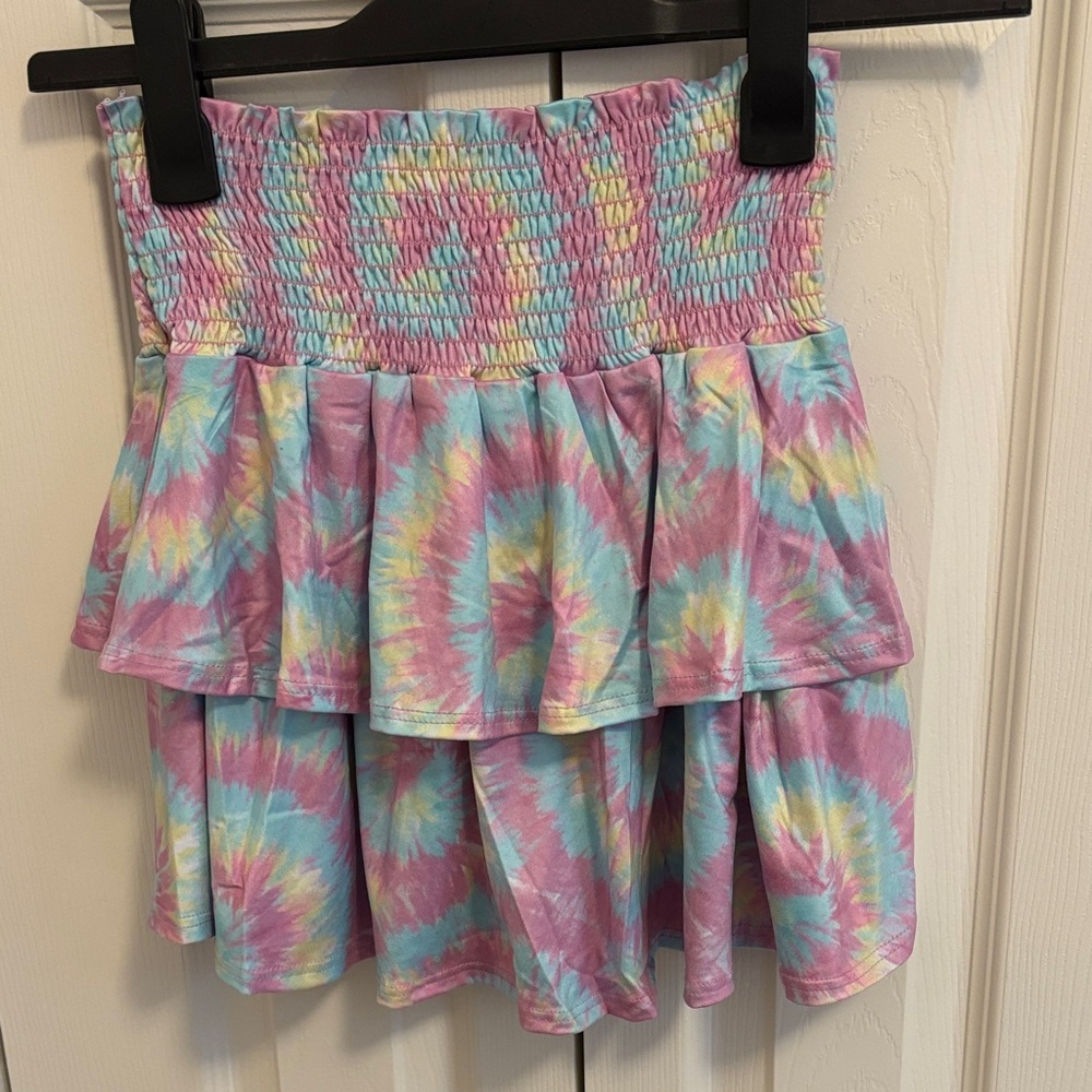 Vibrant Tie-Dye Kids Skirt